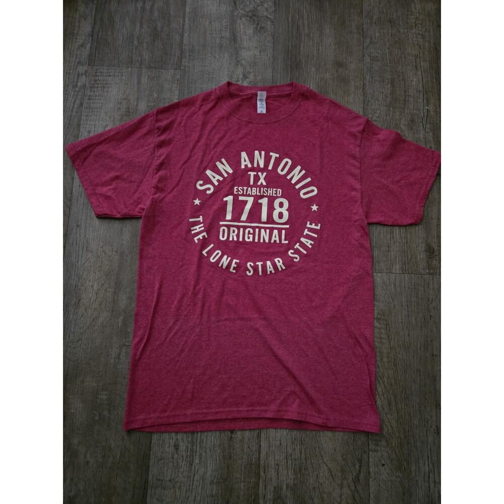 JERZEES DRI-POWER SAN ANTONIO TEXAS TX T-Shirt EST 1718 Unisex Adult Size Med